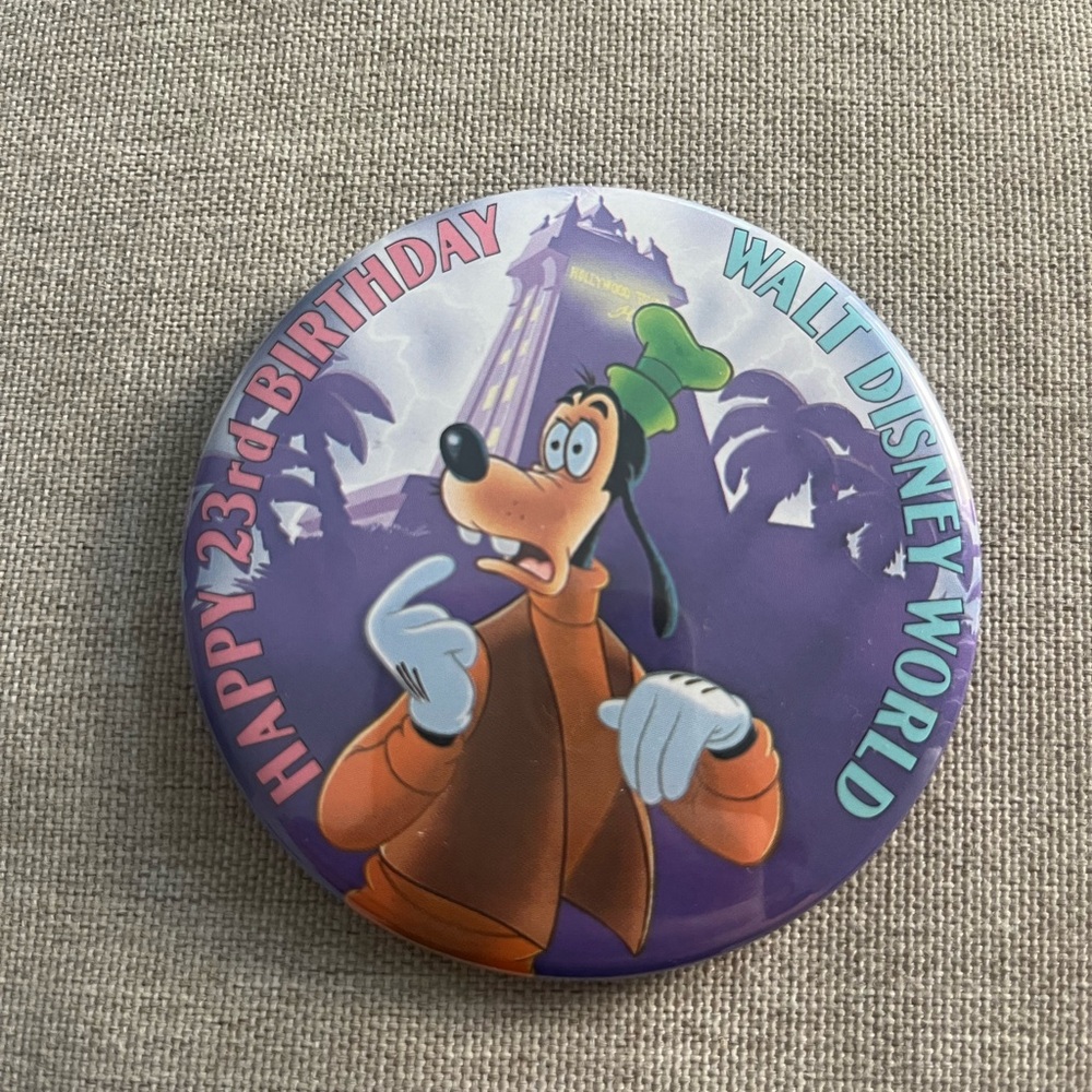 Disney Hollywood Tower Hotel 23rd Birthday Button